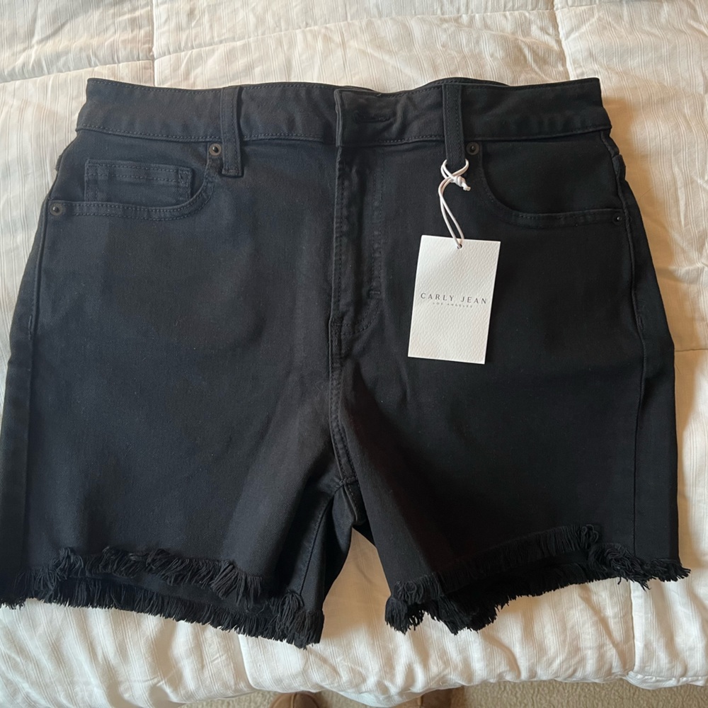 Carly Jean Los Angeles Revy shorts black size large NWT